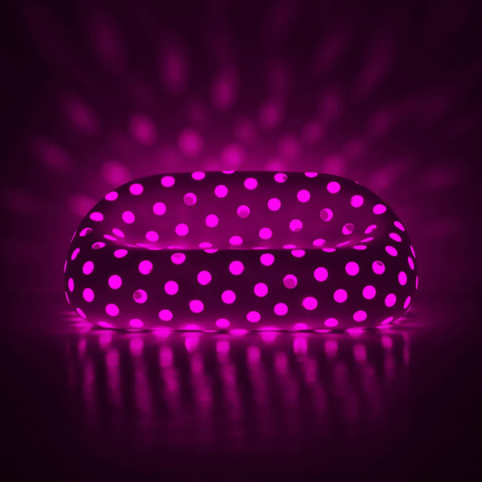 Självlysande utomhussoffa i polyeten med LED Made in Italy - Asso Viadurini