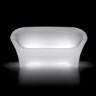 Outdoor Bright soffa i polyeten med LED-ljus tillverkad i Italien - Conda Viadurini