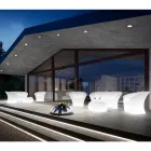 Outdoor Bright soffa i polyeten med LED-ljus tillverkad i Italien - Conda Viadurini