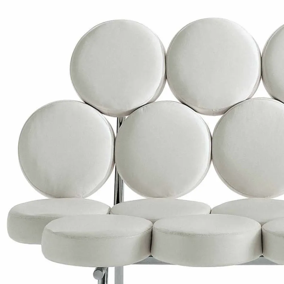 Modern lädersoffa med lyx tillverkad i Italien stålkonstruktion - Arthur Viadurini