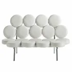 Modern lädersoffa med lyx tillverkad i Italien stålkonstruktion - Arthur Viadurini