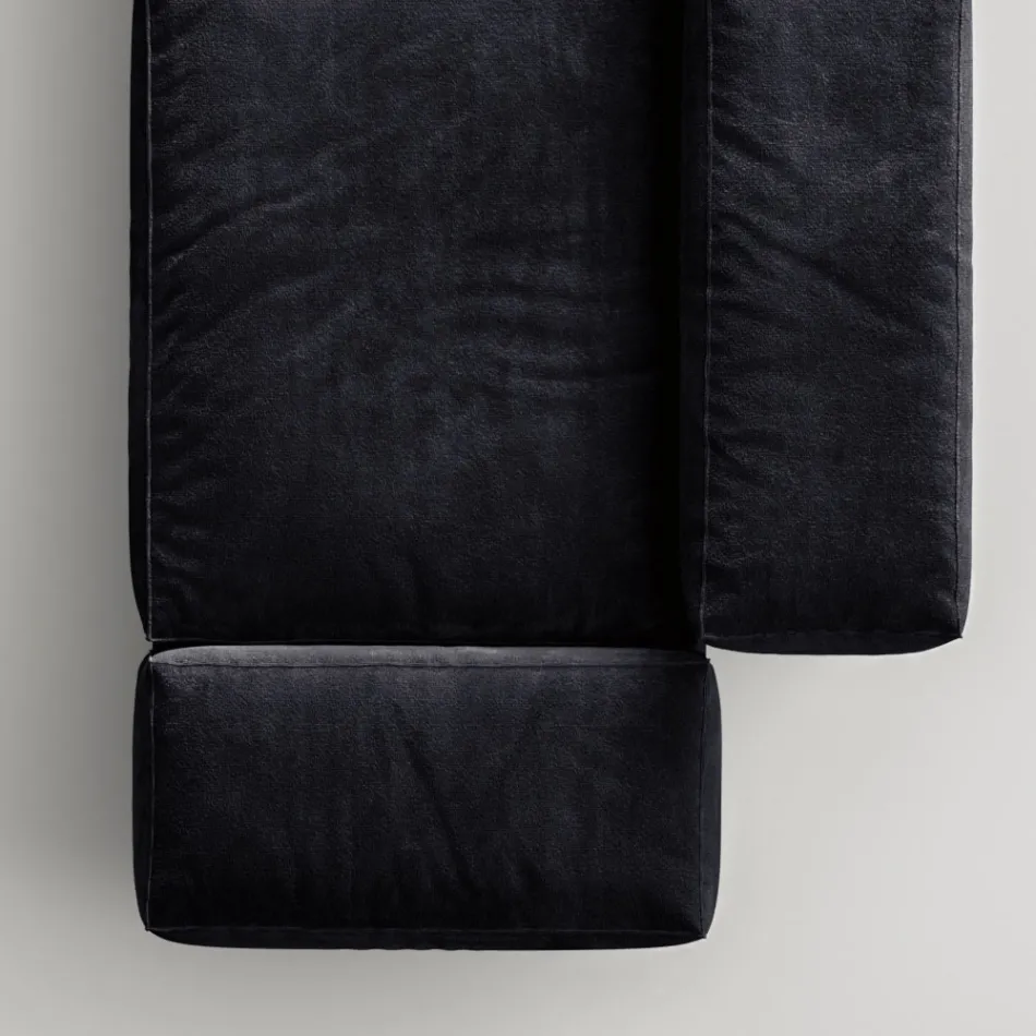 Saphir - Modern modulsoffa med glasbas, tillverkad i Italien Viadurini