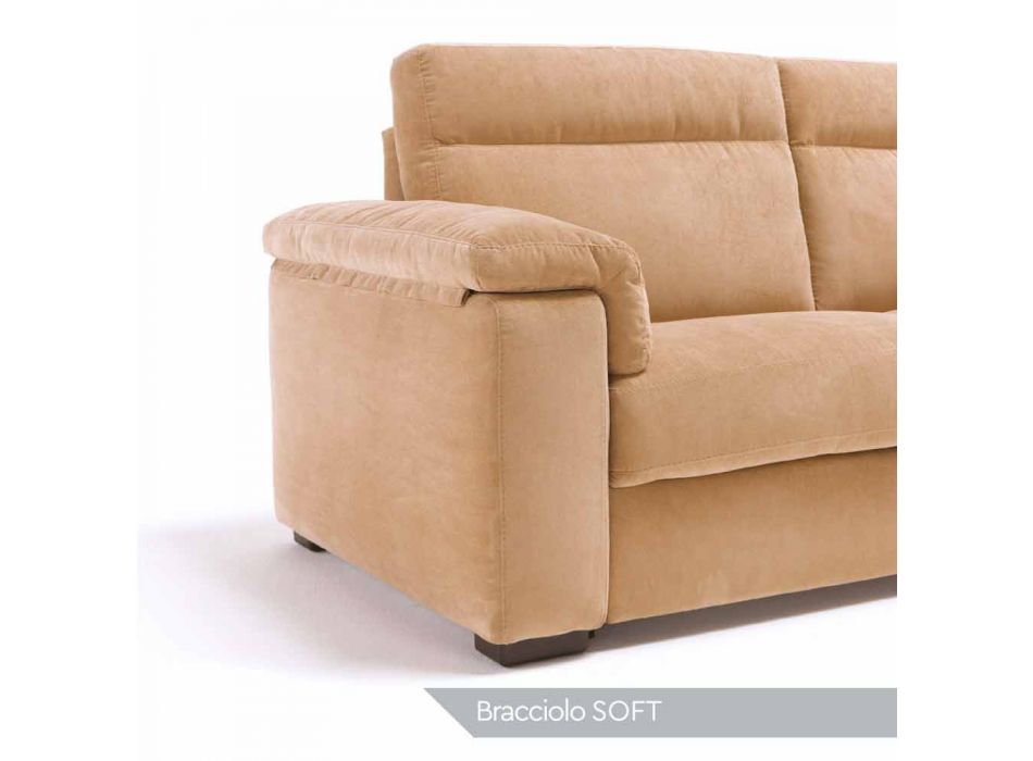 2-sits motoriserad soffa med 1 Lilia elsits, tillverkad i Italien Viadurini