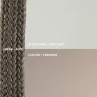 Utomhussoffa i stål Olika storlekar och kuddar medföljer Made in Italy - Bronn Viadurini