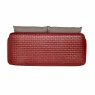 2-sits utesoffa i tyg eller läder - Mara by Slide Viadurini