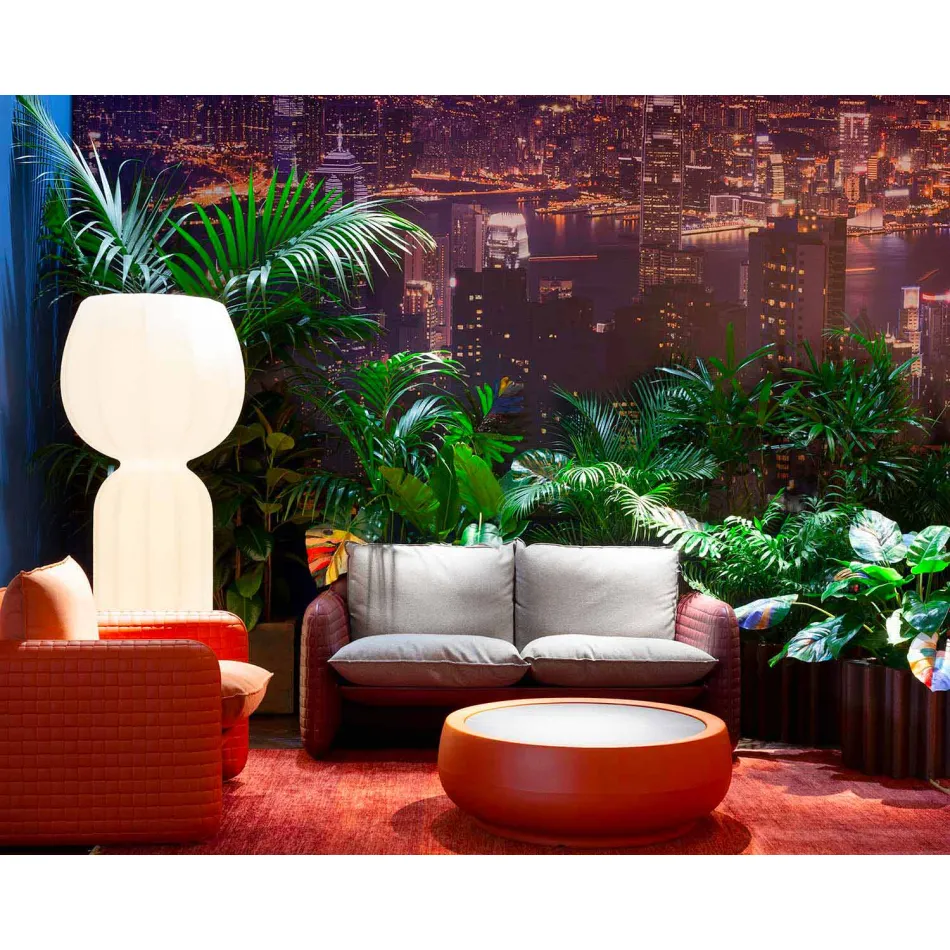 2-sits utesoffa i tyg eller läder - Mara by Slide Viadurini