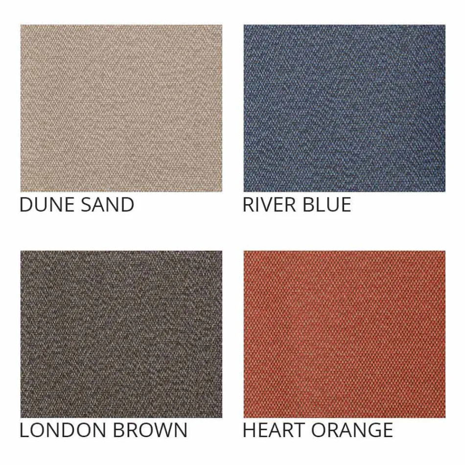 2-sits utesoffa i tyg eller läder - Mara by Slide Viadurini