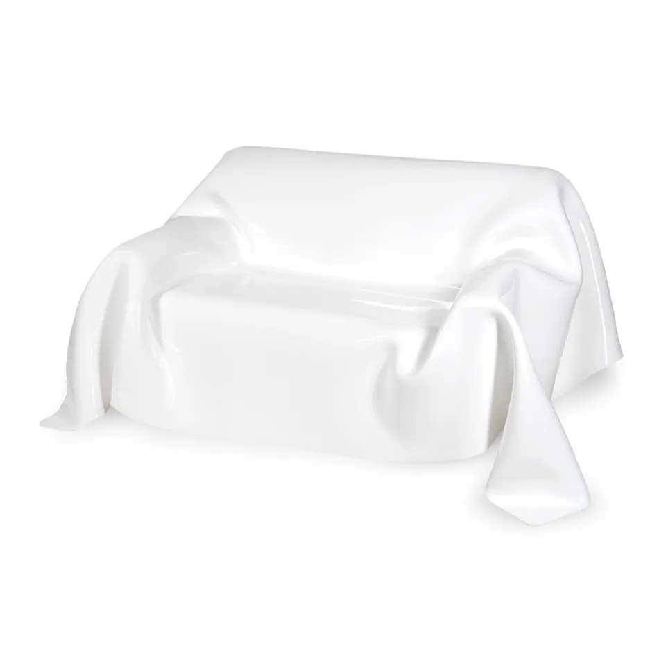 Vit eller flerfärgad soffa i plexiglas som kan återvinnas på insidan - Jolly Viadurini