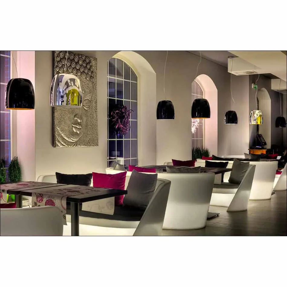 Slide Rap design inomhus polyeten soffa tillverkad i Italien Viadurini