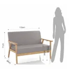 Soffa av massiv furu - Xenon Viadurini