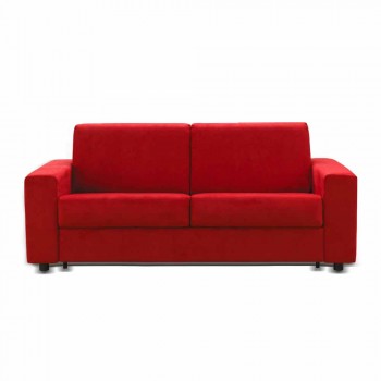 Tresitsig soffa i modern design i eko-läder / tyg tillverkad i Italien Mora