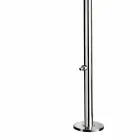 Utedusch i förkromat rostfritt stål med fotbricka Tillverkad i Italien - Modeo Viadurini