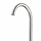 Förkromad rostfritt stål trädgårdsdusch med fottvätt Tillverkad i Italien - Marlen Viadurini