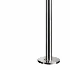 Trädgårdsdusch i rostfritt stål med rund duschhuvud Tillverkad i Italien - Norton Viadurini