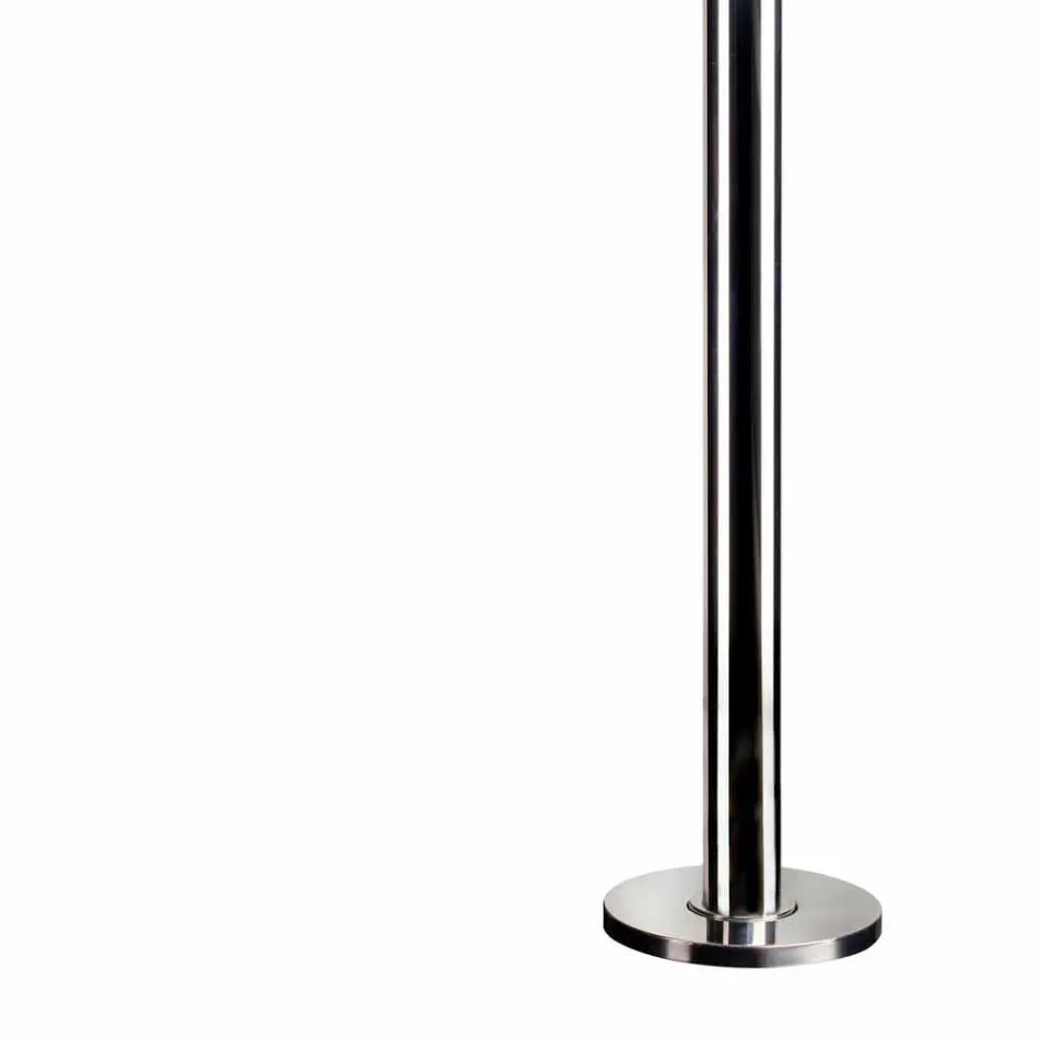 Utedusch i stål med mixer och rund duschhuvud Made in Itay - Yuki Viadurini