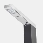 Solar trädgårdsdusch i stål med vattenfallstråle tillverkad i Italien - Werner Viadurini