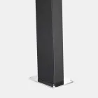 Solar trädgårdsdusch i stål med vattenfallstråle tillverkad i Italien - Werner Viadurini