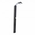 Solar Garden Shower i svartlackerat rostfritt stål Made in Italy - Werner
