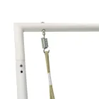 Trädgårdsgunga och sittplats i aluminium med vattenavvisande dynor - Beach Viadurini