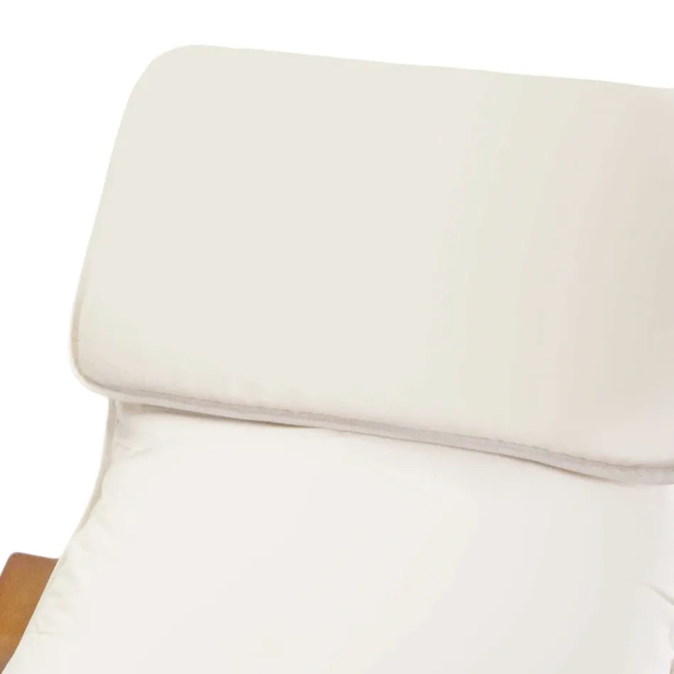 Inomhusgunga av björkträ och tyg - Abissi Viadurini