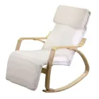 Inomhusgunga av björkträ och tyg - Abissi Viadurini