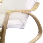 Inomhusgunga av björkträ och tyg - Abissi Viadurini