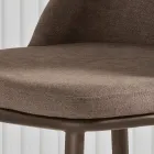 Två stoppade stolar med metallram och balanserad design - Siden Viadurini