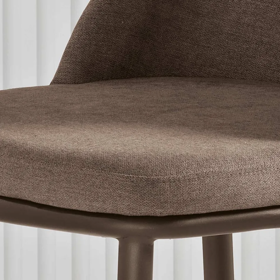 Två stoppade stolar med metallram och balanserad design - Siden Viadurini