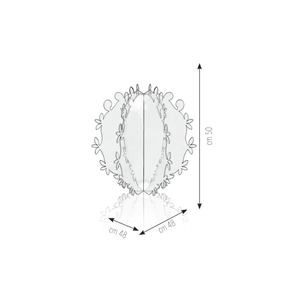 Dekorativt element i plexiglas i form av en kaktus tillverkad i Italien - Woody Viadurini