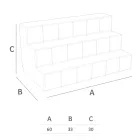 Flaskutställare med Three Steps Made in Italy - Capo Viadurini