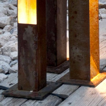 Artisan Outdoor Spotlight i Iron Corten Finish Tillverkad i Italien - Sparta