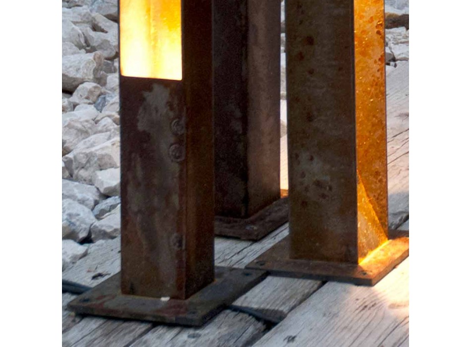 Artisan Outdoor Spotlight i Iron Corten Finish Tillverkad i Italien - Sparta