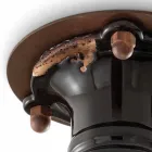 Design tak spotlight retro keramik och metall Cloe Ferroluce Viadurini