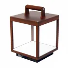 Dekorativ utomhus LED spotlight i vit aluminium eller corten - Bettina Viadurini