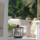 Dekorativ utomhus LED spotlight i vit aluminium eller corten - Bettina Viadurini