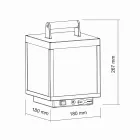 Dekorativ utomhus LED spotlight i vit aluminium eller corten - Bettina Viadurini