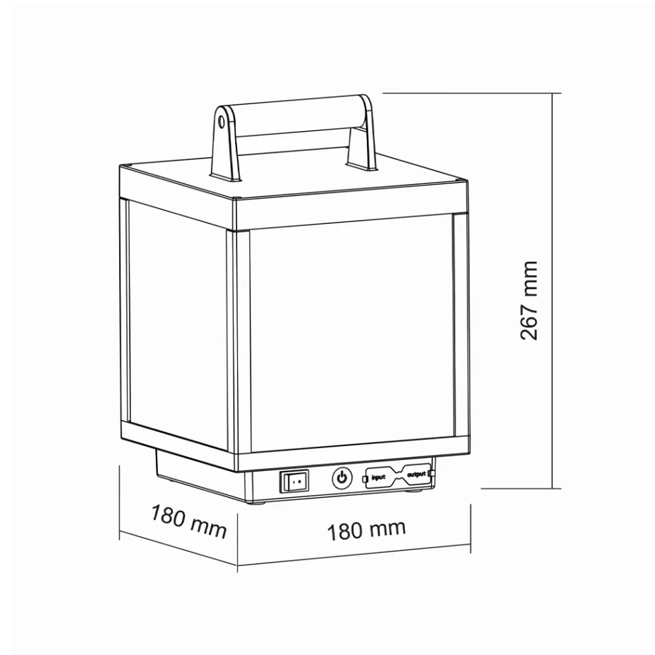 Dekorativ utomhus LED spotlight i vit aluminium eller corten - Bettina Viadurini
