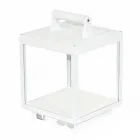 Dekorativ utomhus LED spotlight i vit aluminium eller corten - Bettina Viadurini