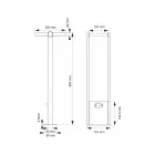 Utomhus Solar Led Spotlight i vit eller matt svart aluminium - Agorio Viadurini