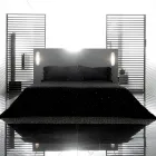 Linnekuddfodral med Poema spets och smör eller svarta spetsar Made in Italy - Masone Viadurini