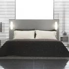 Linnekuddfodral med Poema spets och smör eller svarta spetsar Made in Italy - Masone Viadurini