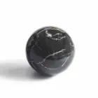 Sphere Paperweight i polerad svart Portoro marmor Modern design 2 storlekar - sfär Viadurini