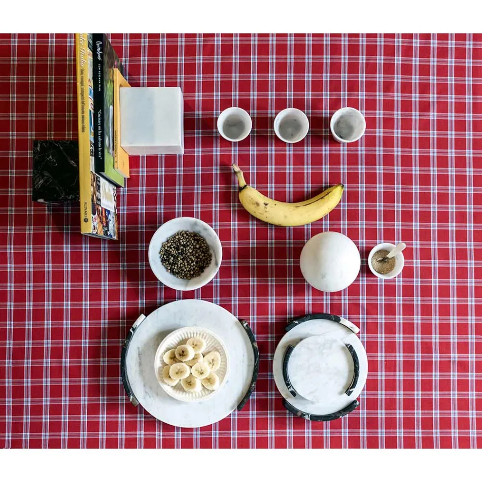 Modern Cube Paperweight i Satin Black Marquinia Marble Tillverkad i Italien - Qubino Viadurini