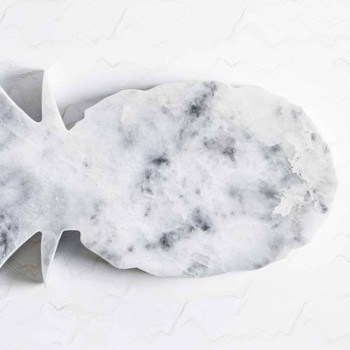 Ananasdesign Pappersvikt i vit Carrara Marble Tillverkad i Italien - Arta