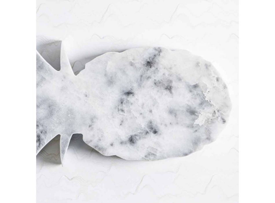 Ananasdesign Pappersvikt i vit Carrara Marble Tillverkad i Italien - Arta Viadurini