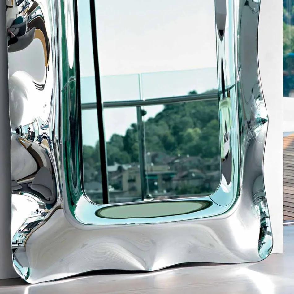 Fiam Italia Dorian golv- / väggspegel 202x105cm tillverkad i Italien Viadurini