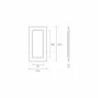 Fiam Italia Dorian golv- / väggspegel 202x105cm tillverkad i Italien Viadurini