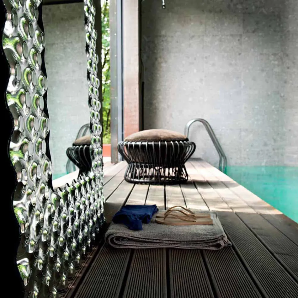 Fiam Italia Pop modern vägg- / golvspegel 216x116cm tillverkad i Italien Viadurini