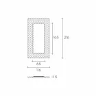 Fiam Italia Pop modern vägg- / golvspegel 216x116cm tillverkad i Italien Viadurini