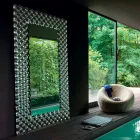Fiam Italia Pop modern vägg- / golvspegel 216x116cm tillverkad i Italien Viadurini